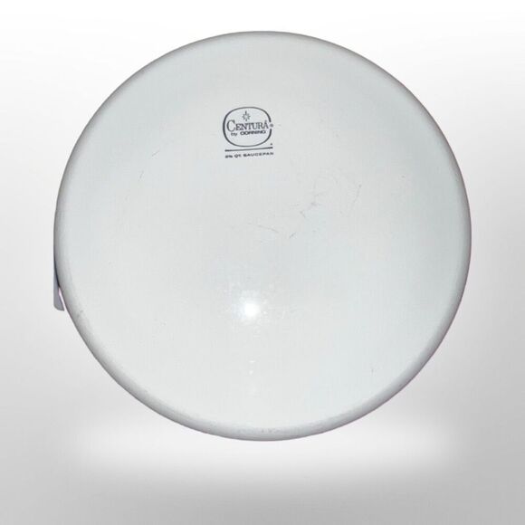 Vintage Corning Ware Centura All White 1-3/4 Quart Saucepan Casserole Dish - Picture 3 of 6